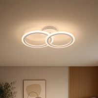 Lustra LED cu telecomanda BETTY 27W, 2 Cercuri, lumina Rece/Calda/Neutra, Dimabila, Alb Lustra LED cu telecomanda BETTY 27W, 2 Cercuri, lumina Rece/Calda/Neutra, Dimabila, Alb