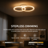 Lustra LED cu telecomanda BETTY 27W, 2 Cercuri, lumina Rece/Calda/Neutra, Dimabila, Alb [4]