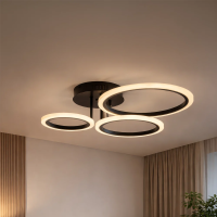 Lustra LED cu telecomanda BETTY 40W, 3 Cercuri, lumina Rece/Calda/Neutra, Dimabila, Negru Lustra LED cu telecomanda BETTY 40W, 3 Cercuri, lumina Rece/Calda/Neutra, Dimabila, Negru