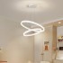 Lustra LED suspendata cu telecomanda CASIANA 41W, 2 Cercuri, lumina Rece/Calda/Neutra, Dimabila, Alb, Inaltime Reglabila [4]