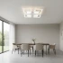 Lustra LED cu telecomanda SUSAN 96W, 4 Patrate, lumina Rece/Calda/Neutra, Dimabila, Alb [4]