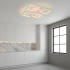 Lustra LED cu telecomanda ZOE 70W, 5 Patrate, lumina Rece/Calda/Neutra, Dimabila, Alb [2]