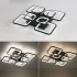 Lustra LED cu telecomanda ZOE, 8 Patrate, 138W, Lumina Rece/Calda/Neutra, Dimabila, Negru [4]