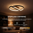 Lustra LED cu telecomanda VECTOR ARCUS 52W, 2 Elemente, lumina Rece/Calda/Neutra, Dimabila, Negru [4]