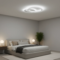 Lustra LED cu telecomanda LUCY 27W, 2 Cercuri, lumina Rece/Calda/Neutra, Dimabila, Alb, Metal si Acril Lustra LED cu telecomanda LUCY 27W, 2 Cercuri, lumina Rece/Calda/Neutra, Dimabila, Alb, Metal si Acril