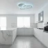 Lustra LED cu telecomanda LUCY 45W, 3 Cercuri, lumina Rece/Calda/Neutra, Dimabila, Alb [3]