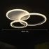 Lustra LED cu telecomanda LUCY 45W, 3 Cercuri, lumina Rece/Calda/Neutra, Dimabila, Alb [4]