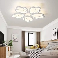 Lustra LED cu telecomanda TULIP 81W, 5 Petale, lumina Rece/Calda/Neutra, Dimabila, Alb Lustra LED cu telecomanda TULIP 81W, 5 Petale, lumina Rece/Calda/Neutra, Dimabila, Alb