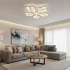 Lustra LED cu telecomanda TULIP 81W, 5 Petale, lumina Rece/Calda/Neutra, Dimabila, Alb [2]