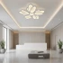 Lustra LED cu telecomanda TULIP 81W, 5 Petale, lumina Rece/Calda/Neutra, Dimabila, Alb [4]