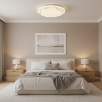 Plafoniera PL152 LED 35 cm, 31W, 3000K / 4000K / 6000K, Alb, Metal si Acril