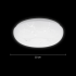 Plafoniera LED Rotund 23 cm, 22W, 3000K / 4000K / 6000K, Alb, Metal si Acril [4]