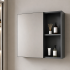 Set Mobilier SIENA pentru Baie ,Dulap Lavoar+Dulap Oglinda 60cm, 2 Piese, Gri si Alb [3]