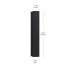 Oglinda LED cu Dulap STRATO 75x70 cm Negru Iluminare Completa si Depozitare Spatioasa [4]