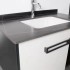 Set Mobilier pentru Baie CRETA, 80x40cm, 2 Piese, Negru si Alb [2]