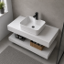 Set Mobilier AURO pentru Baie, 60cm, 3 Piese, Alb [4]