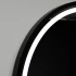Oglinda LED Rotunda, 90cm, Orizzonte Rama Neagra, Basic Touch [2]