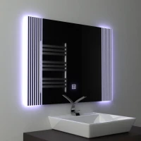 Oglinda LED Rectangulara, 80x60cm, Infinity Frame Basic Touch 1005S-20A