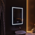 Oglinda LED Rectangulara, 60x80cm, EDGE Touch, Sistem Dezaburire, Rama Neagra [3]