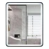 Oglinda LED Rectangulara 70x90cm EDGE Touch Sistem Dezaburire, Rama Neagra [3]