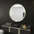 Oglinda LED Rotunda, 80cm, Glanz Touch, Sistem Dezaburire, Dimabila [3]