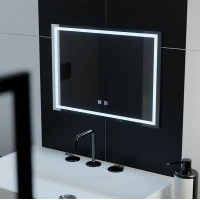 Oglinda LED Rectangulara, 70x50cm, RADIANTE Touch , Sistem Dezaburire, Dimabila Oglinda LED Rectangulara, 70x50cm, RADIANTE Touch , Sistem Dezaburire, Dimabila