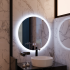 Oglinda LED Rotunda, 60cm, Noxia Touch, Sistem Dezaburire, Dimabila [4]