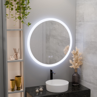 Oglinda LED Rotunda, 70cm, Noxia Touch, Sistem Dezaburire, Dimabila Oglinda LED Rotunda, 70cm, Noxia Touch, Sistem Dezaburire, Dimabila