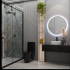 Oglinda LED Rotunda, 70cm, Noxia Touch, Sistem Dezaburire, Dimabila [4]