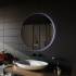 Oglinda LED Rotunda, 60cm, Isolda,Touch, Sistem Dezaburire, Lumina Rece 6000k [4]
