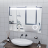 Oglinda LED Rectangulara, 80x60cm, Piano Touch, Sistem Dezaburire, Dimabila, Lumina Rece 6000K [3]