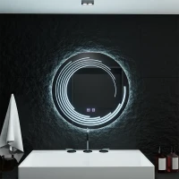 Oglinda LED Rotunda 70cm Lira Verita Touch Sistem Dezaburire Dimabila