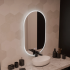 Oglinda LED Ovala 50x80cm Llexort, Touch, Sistem Dezaburire, Dimabila [3]
