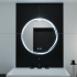 Oglinda LED Rotunda 60cm, Spirallus Touch, Sistem Dezaburire, Dimabila [4]