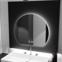 Oglinda LED Semiluna, 60x54, Soluna Touch, Sistem Dezaburire, Dimabila