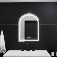 Oglinda LED Arcata 60x80cm, Arco Touch, Sistem Dezaburire, Dimabila Oglinda LED Arcata 60x80cm, Arco Touch, Sistem Dezaburire, Dimabila