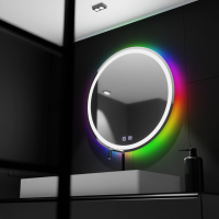 Oglinda LED Rotunda 60cm, Spectrum Touch, RGB, Sistem Dezaburire Oglinda LED Rotunda 60cm, Spectrum Touch, RGB, Sistem Dezaburire