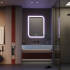 Oglinda LED CLARIVO Dreptunghiulara, 14W, 60X80cm, Touch, Sistem Dezaburire [3]