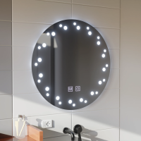 Oglinda LED Touch Ivory Sistem Dezaburire 70X70cm Oglinda LED Touch Ivory Sistem Dezaburire 70X70cm