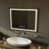Oglinda LED Touch MODENA Sistem Dezaburire, Ceas si Temperatura 80x60 cm [4]