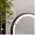 Oglinda LED Touch Helmut, Sistem Dezaburire, Ceas si Temperatura 45x90 cm, Rama Negru, Brushed Marcello Funghi [4]
