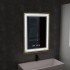 Oglinda LED Touch Bruno Sistem Dezaburire, Ceas si Temperatura 60x80 cm Rama Auriu Brushed, S84/60X80 [4]
