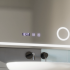 Oglinda LED Touch NIVERA Sistem Dezaburire, Ceas si Temperatura 80x60 cm Lupa Cosmetica [2]