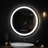 Oglinda LED Rotunda, 60cm, Celeste MotionGlow Marcello, Sistem Dezaburire, Ceas & Termometru, Dimabila, Lumina Calda Neutra Rece 3000K/4000K/6000K [2]