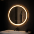 Oglinda LED Rotunda, 70cm, Celeste MotionGlow Marcello, Sistem Dezaburire, Ceas & Termometru, Dimabila, Lumina Calda Neutra Rece 3000K/4000K/6000K [3]