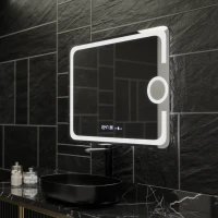Oglinda LED Rectangulara, 80x60cm, Eclat MotionGlow Marcello, Sistem Dezaburire, Ceas & Termometru, Lupa Cosmetica, Dimabila Oglinda LED Rectangulara, 80x60cm, Eclat MotionGlow Marcello, Sistem Dezaburire, Ceas & Termometru, Lupa Cosmetica, Dimabila