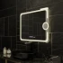 Oglinda LED Rectangulara, 80x60cm, Eclat MotionGlow Marcello, Sistem Dezaburire, Ceas & Termometru, Lupa Cosmetica, Dimabila [4]