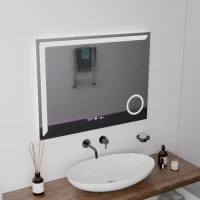 Oglinda LED Rectangulara, 80x60cm, Precision MotionGlow Marcello, Sistem Dezaburire, Ceas & Termometru, Lupa Cosmetica, Dimabila Oglinda LED Rectangulara, 80x60cm, Precision MotionGlow Marcello, Sistem Dezaburire, Ceas & Termometru, Lupa Cosmetica, Dimabila
