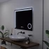 Oglinda LED Rectangulara, 80x60cm, Precision MotionGlow Marcello, Sistem Dezaburire, Ceas & Termometru, Lupa Cosmetica, Dimabila [4]
