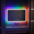 Oglinda LED Rectangulara 120x80cm Verite MotionGlow Marcello, Sistem Dezaburire, Ceas & Termometru, Dimabila W09/120X80BTRGB [3]